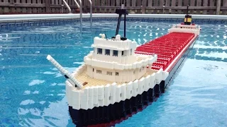 Floating LEGO Edmund Fitzgerald Model【8 feet long!】