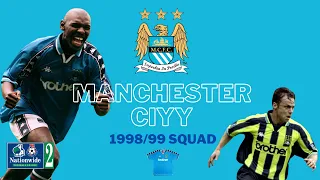 Football Squads | MANCHESTER CITY 1998/99 | Division Two Play-off Winners | Every City player