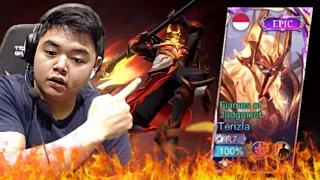 AKHIRNYA TERIZLA KELUAR SKIN EPICNYA !!! FLAMES OF JUDGEMENT !! MENYALAAA !! #MLBB