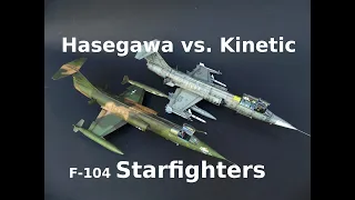 Which one is better 1/48 Starfighter Kinetic or Hasegawa? Observations after building both F-104 kit