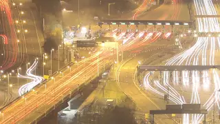 Toll booth demolition time-lapse