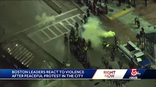 Boston leaders react to overnight violence