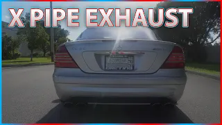 Mercedes CL55 AMG Secondary Cat X-Pipe + Resonator Delete | Rev's And Flyby