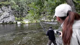Ловля кижуча река ича