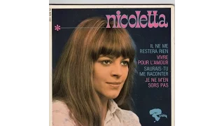 "VIVRE POUR L´AMOUR"  NICOLETTA  RIVIERA EP 231 326M P.1968 FRANCE