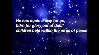 The lyrics video of The wars is over by bethel music and Kelly