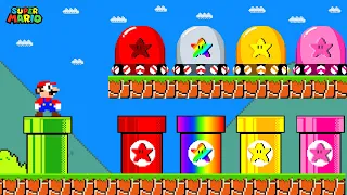 Super Mario Bros. but DON’T FALL into The WRONG Custom Pipe All Stars!...