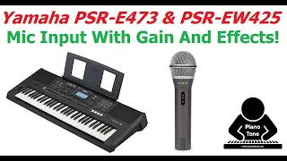 Yamaha PSR-E473 Mic Input (& PSR-EW425)