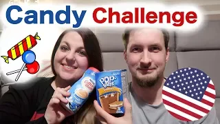 USA Candy Challenge 🇺🇸 | original amerikanische Süßigkeiten & Getränke | das erste mal mit Dennis