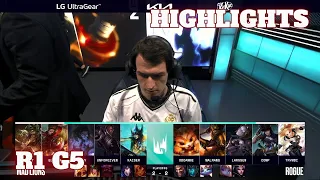 RGE vs MAD - Game 5 Highlights | Round 1 PLayoffs S12 LEC Summer 2022 | Rogue vs Mad Lions G5