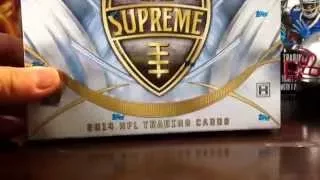 2014 Topps Supreme Football hobby box break