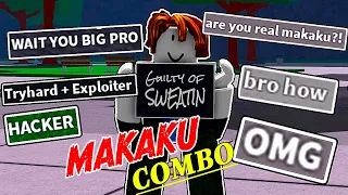 Using MAKAKU Combo To DESTROY EVERYONE (The Strongest Battlegrounds)