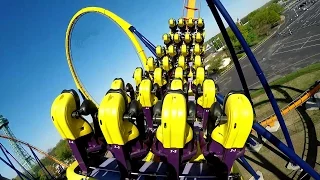 Dominator Roller Coaster Back Seat POV Kings Dominion 60 FPS
