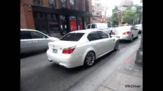 BMW M5 - Walk around + Acceleration - Manhattan, New York