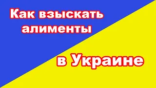 Взыскание алиментов на ребенка в Украине