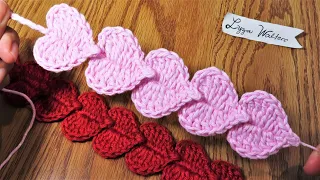 Crochet Chain of Hearts | Scrap Yarns Project Idea