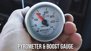First Gen Cummins Boost Gauge and Pyrometer Install!