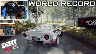 [World Record] Lancia Stratos | DiRT Rally 2.0 | T300RS + TH8A | 4k60fps