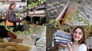 READING VLOG | finishing three books, plant shopping, and journaling✨🔍