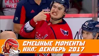 Самые курьёзные и смешные моменты НХЛ: декабрь 2017