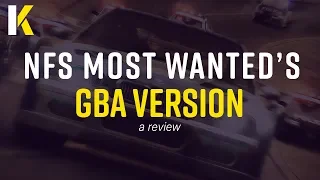 NFS Most Wanted's GBA Port Was Surprisingly Fun - Kacey