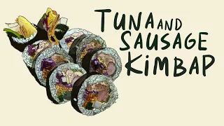 Tuna Sausage Kimbap Recipe - the perfect portable meal