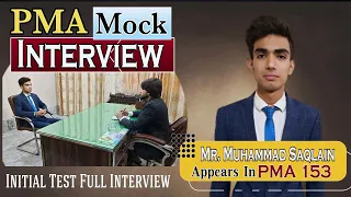 pma initial interview || initial Mock Interview || Issb mock interview || Pak army interview