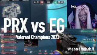 PRX vs EG VALORANT CHAMPIONS WATCH PARTY - WINNER GOES TO FINALS