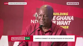 LIVE NOW | Campus Connect Programme. [Ayawaso West Wuogon] #BuildingGhanaTour | WoezorTV