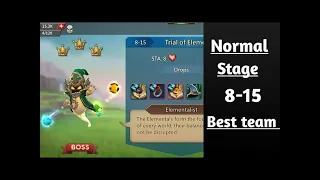 How to beat normal 8-15 on Lords Mobile Trail of element | relaxing soulß