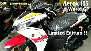 Yamaha Aerox 155 VVA Connected World GP Special Edition - Edisi Terbatas 60th Anniversary