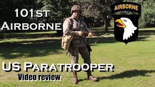🧥 101st Airborne US Paratrooper - WW2 Uniform Impression [ENG SUB]