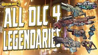 Borderlands 3 | ALL DLC 4 LEGENDARY ITEMS | Fantastic Fustercluck