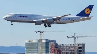 (4K) Plane spotting at Frankfurt airport | Heavy planes, smokey landings and more!