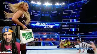 WWE Smackdown 8/22/17 Natalya Carmella vs Naomi Becky Lynch