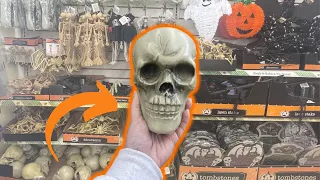 LOOK what I do with these DOLLAR TREE Skulls / Halloween DIY Decor