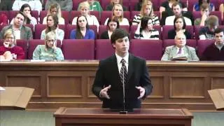 2012 Moot Court Competition: Nick Elliot on behalf of the respondents