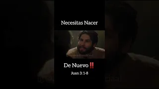 JESÚS enseña sobre nacer de NUEVO‼️ #dios #shorts #biblia #videoscristianos