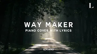 Sinach - Way Maker Piano Cover (Lyric Video)