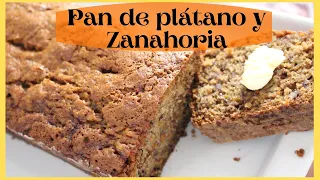 Pan de plátano y Zanahoria!! RECETA RÁPIDA Y DELICIOSA