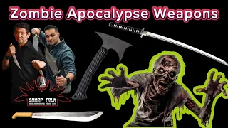Sharp Talk: Zombie Apocalypse Weapons! What will help you survive? | Doug Marcaida and Tomas Alas
