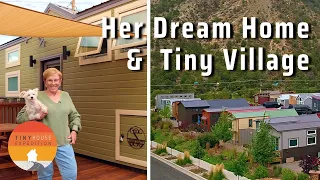 Aging in place in her Dream Tiny Home in Mtn town Tiny House Village