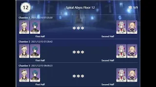 Spiral Abyss 2.3a - Floor 12 DUO Full clear (4-star weapons only)