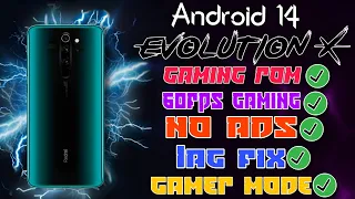Gaming Boost: Installing Android 14 Evolution X Rom on Redmi Note 8 Pro!"