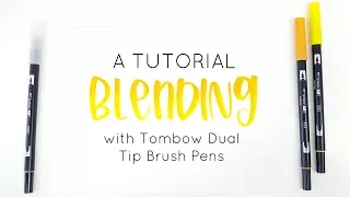 Blending with Tombow Dual Tip Brush Pens | Beginner Handlettering Tutorial