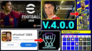 eFootball™ 2025 Is Here..!! Cristiano Ronaldo Brand Ambassador Pack & Master League in eFootball 24