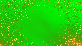 Golden Particles Circle Animation (green screen)