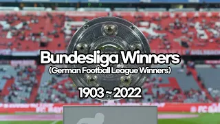 Bundesliga 1903 - 2022 ( List of German Football league First Tier Champions | Bar Chart Race)