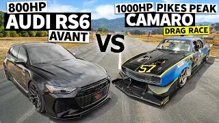 800hp 2021 Audi RS6 Avant vs 950hp 1967 Camaro Pikes Peak Special // THIS vs THAT