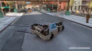 DestructionNation! GTA 4 Swing Set of Death #2 - GTA IV Crash Testing Real Car Mods